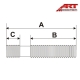 Lot de 5 Goujons de roue Racine: M12X150 tige: M12X150 Longueur totale: 40mm